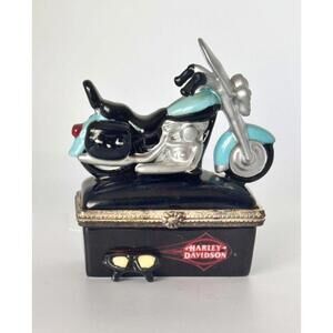 1999 Harley-Davidson Heritage Softail Classic Trinket Box W Trinket Figurine